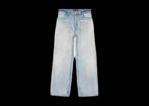 Balenciaga Women's Ankle Cut Japanese Authentic Denim Jeans Light Blue