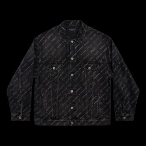 Balenciaga Denim Jacket 'Charcoal'