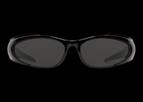 Balenciaga Reverse Xpander Rectangle Sunglasses Black