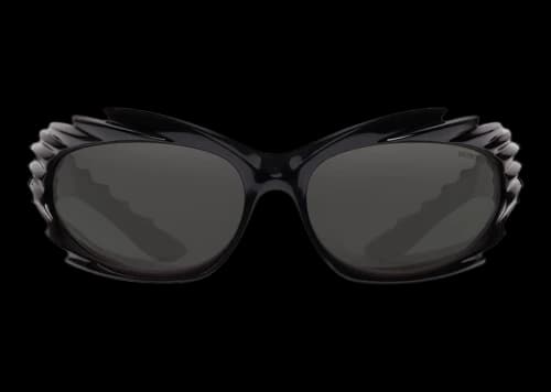 Balenciaga Spike Rectangle Sunglasses Black