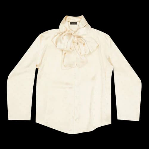 Balenciaga Ivory Hooded Blouse 'Ivory'
