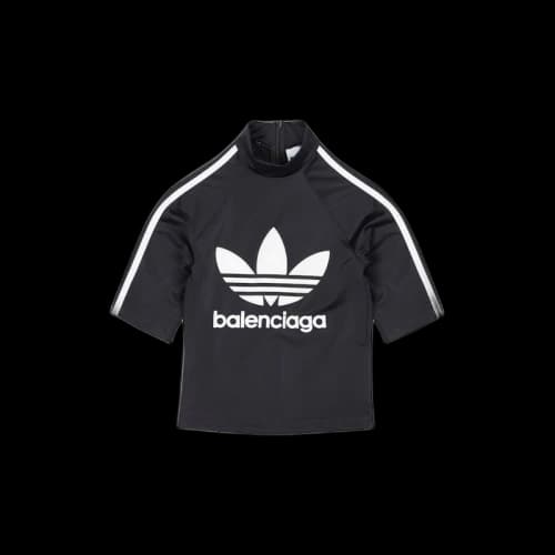 Balenciaga x adidas Short Sleeve Athletic Top Black
