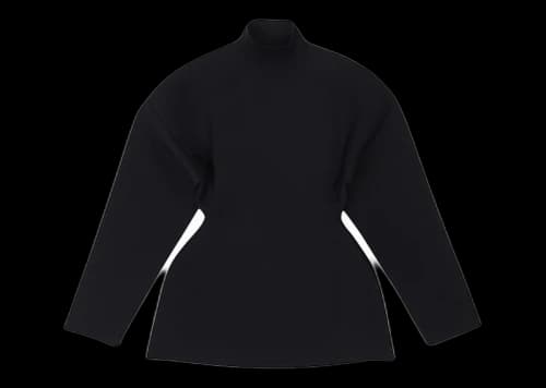 Balenciaga Women's Hourglass Turtleneck Sweater Black
