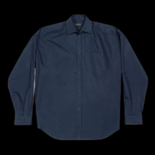 Balenciaga Cocoon Shirt 'Navy Blue'