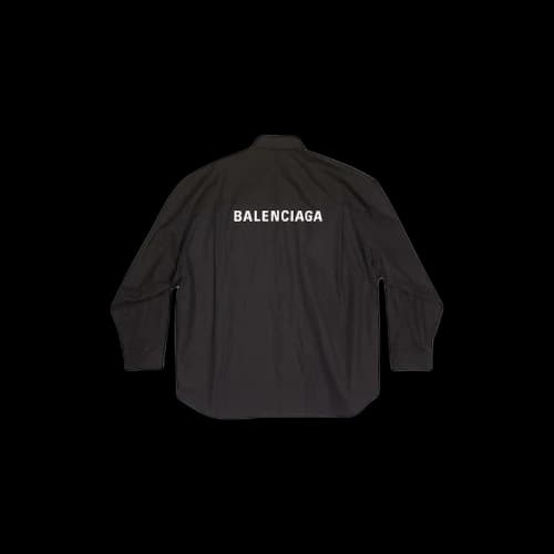 Balenciaga Men's Shirt Oversized in Black Black