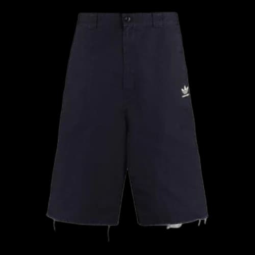 Balenciaga x adidas Baggy Denim Shorts 'Navy'