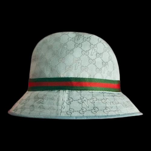 Gucci x Palace GG-P Canvas Fedora With Web And Logo Detail 'Pale Blue'