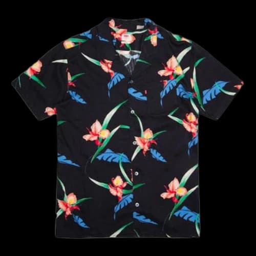 LEVI'S Levis Loose Printing Short Sleeve Shirt Black