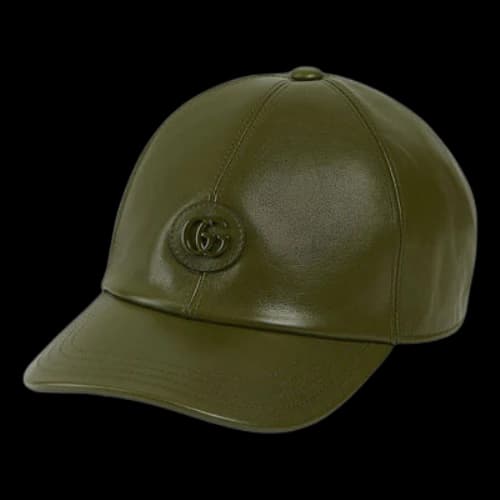 Gucci Leather Baseball Hat