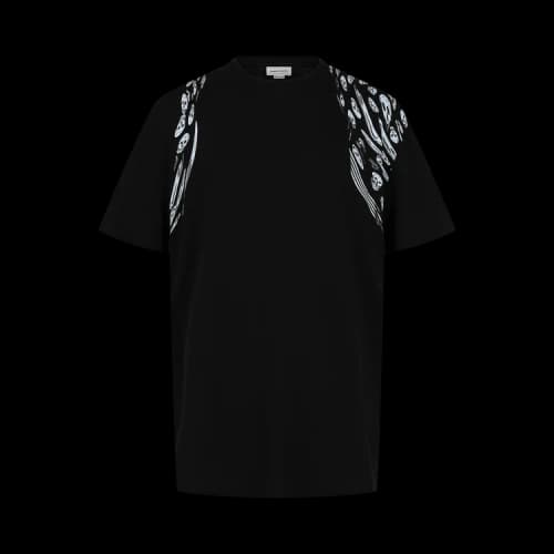 Alexander McQueen Skull Print T-Shirt 'Black White'