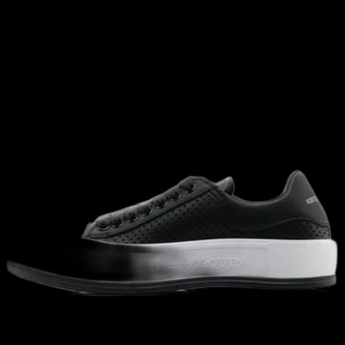 Alexander McQueen Deck Lace Plimsoll 'Black White'