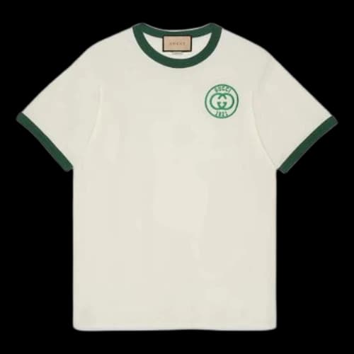 Gucci Cotton Jersey T-Shirt With Gucci Embroidery 'Off White'
