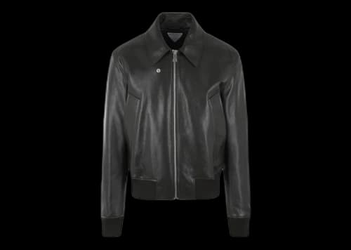 Bottega Veneta Leather Padded Jacket Dark Green