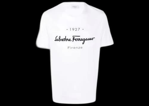 Ferragamo 1927 Signature T-shirt Daisy White/Black