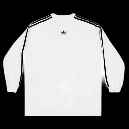 Balenciaga x adidas Oversized Long-Sleeve T-Shirt 'White'