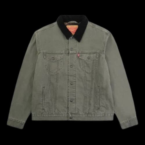 To Be Defined Levis Lapel Denim Jacket Military Green