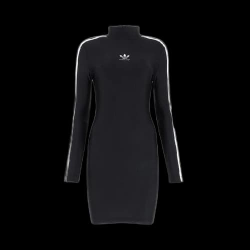 Balenciaga x adidas Long Sleeve Mini Dress Black