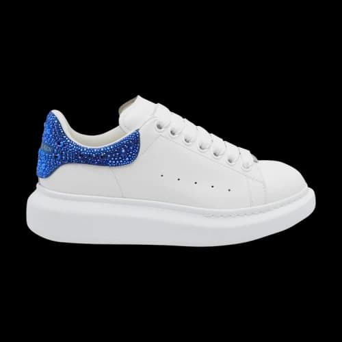 Alexander McQueen Oversized Sneaker 'Crystal Embellished - White Electric Blue Crystal'