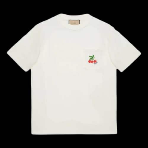 Gucci Embroidery Cotton T-Shirt 'White'