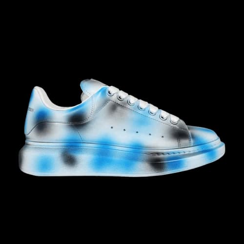 Alexander McQueen Oversized Sneaker 'Spray Paint - Black Blue'