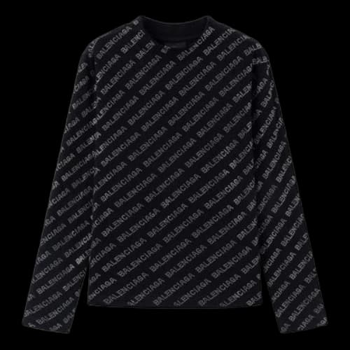 Balenciaga Mini Allover Sweater 'Black'
