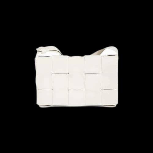 Bottega Veneta Cassette Small Shoulder Bag 'White/Gold'