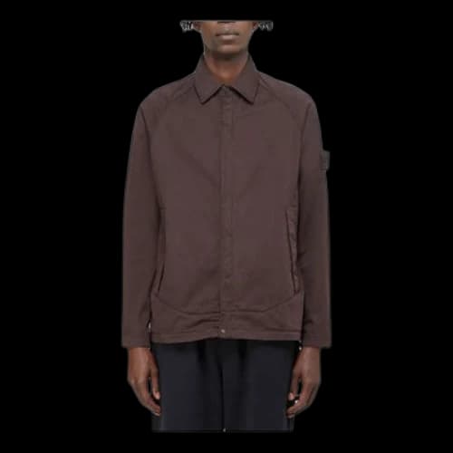 STONE ISLAND Ghost Overshirt 'Brown'