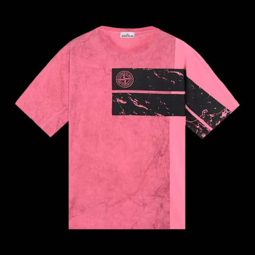 Stone Island Printed T-Shirt 'Pink'