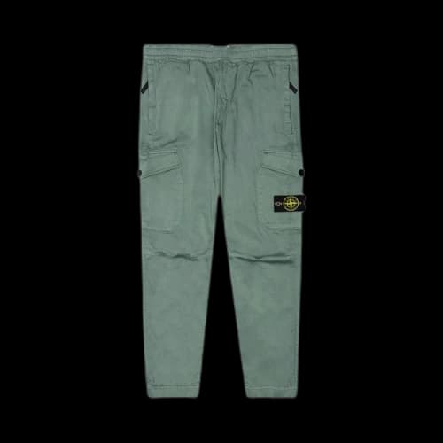 Stone Island Patch Logo Pants 'Sage'