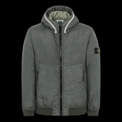 STONE ISLAND Sleeve hooded casual Jacket Green