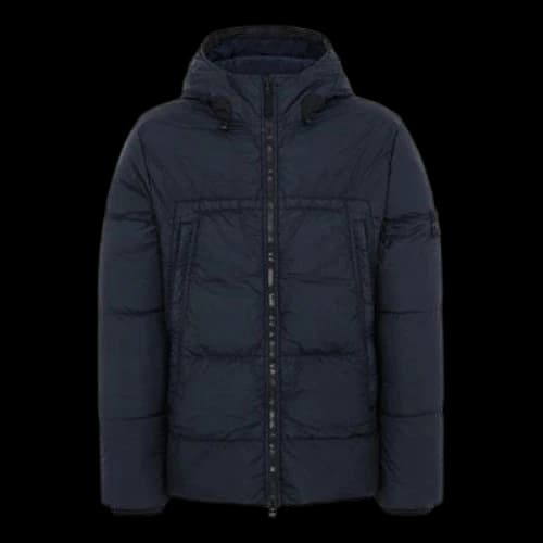 STONE ISLAND Sleeve Hooded Jacket Blue