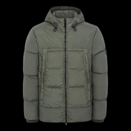 STONE ISLAND Sleeve Hooded Jacket Green