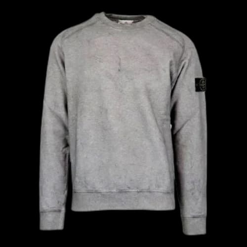 STONE ISLAND Dust Treated Crew Sweatshirt 'Grey'