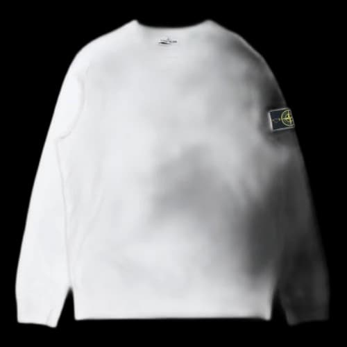 STONE ISLAND Cotton Round Neck White