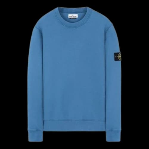 STONE ISLAND Cotton Round Neck Blue