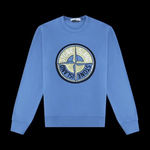 Stone Island Felpa Tread Compass Sweatshirt 'Periwinkle'