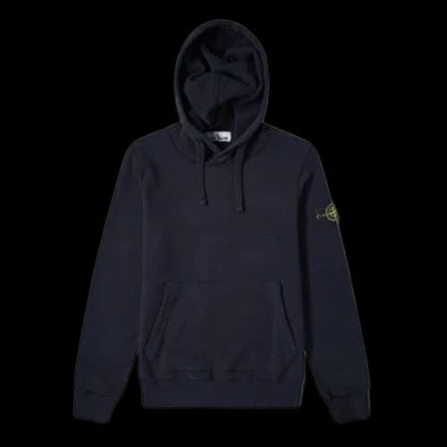 STONE ISLAND Garment Dyed Popover Jacket 'Navy'