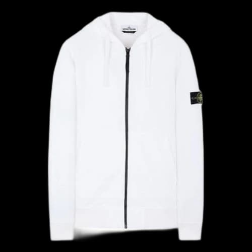 STONE ISLAND Sleeve Zipper White