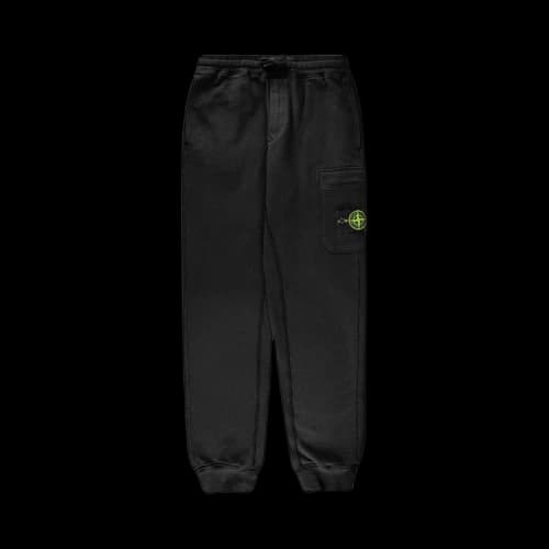 Stone Island Fleece Cargo Pants 'Black'