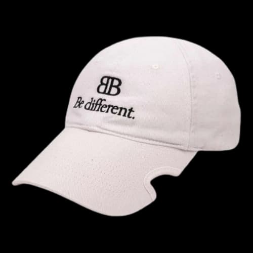 Balenciaga Be Different Baseball Cap 'Ecru Black'