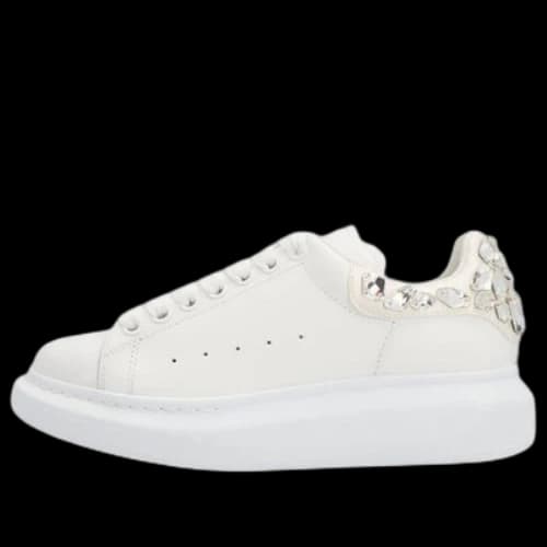 Alexander McQueen Larry Sneakers 'Crystal White' (Women's)