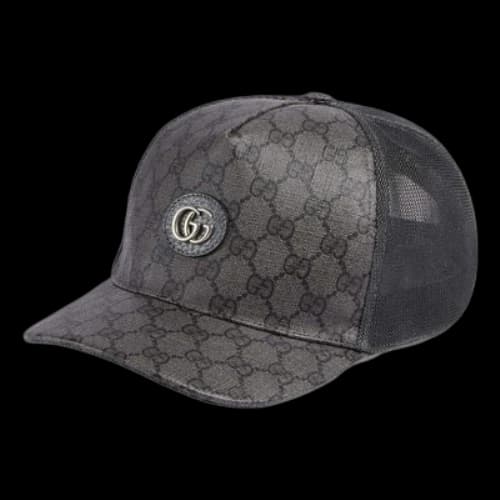 Gucci GG Supreme Baseball Hat 'Grey Black'