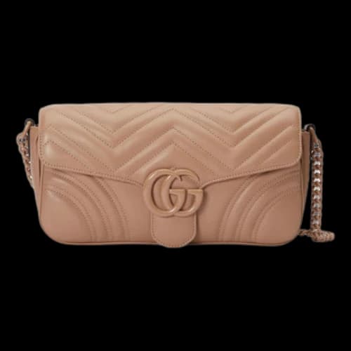 Gucci GG Marmont Matelasse Shoulder Bag 'Rose Pink' (Women's)