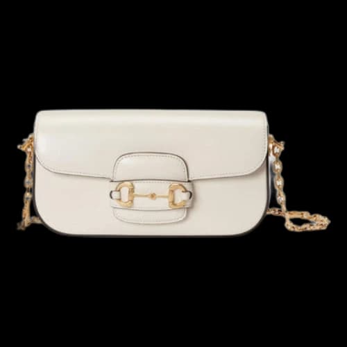 Gucci Horsebit 1955 Small Shoulder Bag 'White' (Women's)