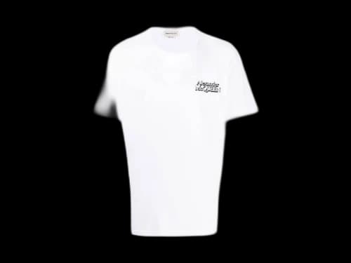 Alexander McQueen Logo Embroidered T-shirt White