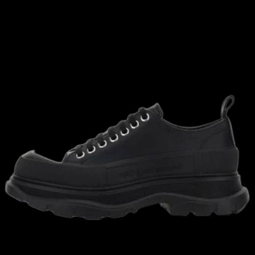 Alexander McQueen Tread Slick Lace-Up Shoes 'Black White Toe'