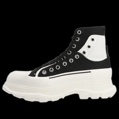 Alexander McQueen Tread Slick Boots 'Black White'