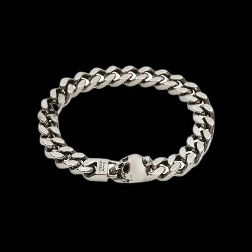 Alexander McQueen Skull Chain Bracelet 'Silver'