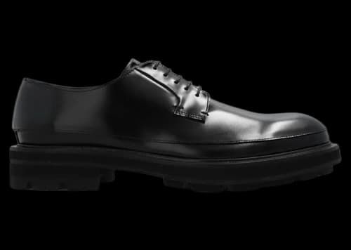 Alexander McQueen Chunky Lace Up Loafers Black