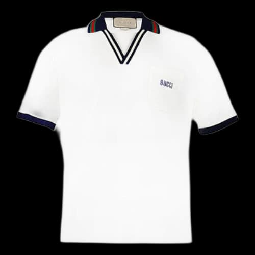 Gucci Cotton piquet polo shirt 'White'